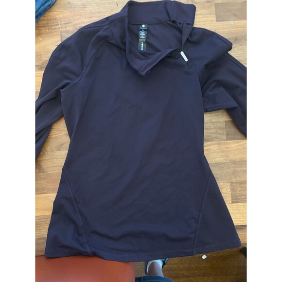 Yogalicious Lux Long Sleeve Athletic Pullover Sweatshirt Purple Size Medium - Picture 1 of 7